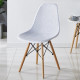 Chair for kitchen, cafe, bar Honeycomb 450x500x820 mm natural wood/polypropylene white Mix Furniture