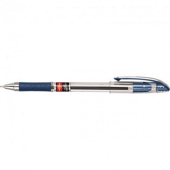 Ballpoint pen with flu Maxflow UX-117-02, transparent blue