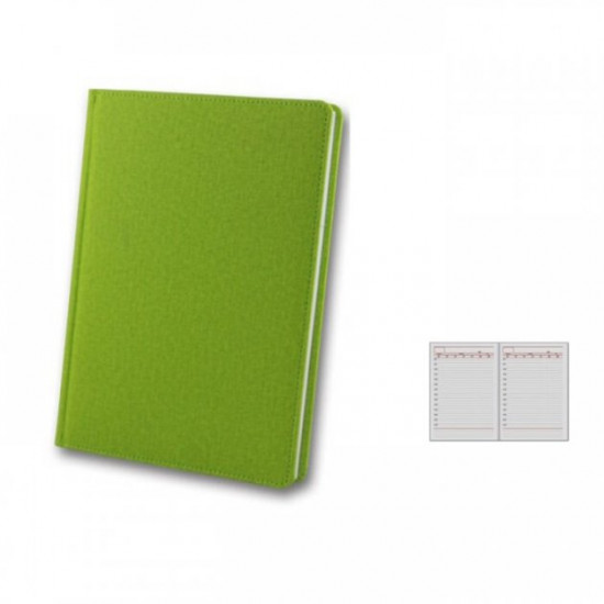 Diary undated A5 176 sheets Cambric ZV-43 light green line