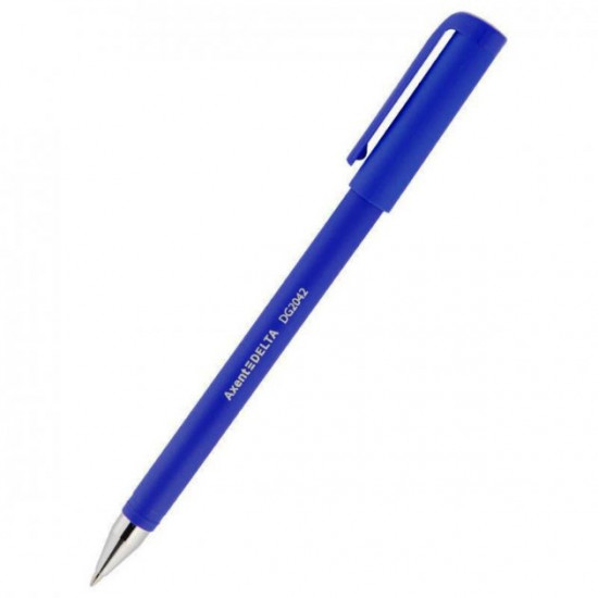 Gel pen DG2042, rubberized, blue