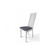 Wooden chair with a hard back and soft seat Mix Furniture Jasmine white/Hollywood