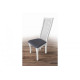 Wooden chair with a hard back and soft seat Mix Furniture Jasmine white/Hollywood