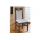 Wooden chair with soft back and seat Mix Furniture Juliana walnut