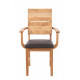 Chair with armrests TOKABO Furniture ARNOLD oak darkened oil 52x95x58 cm Oak (27300006/06)