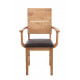 Chair with armrests TOKABO Furniture ARNOLD oak darkened oil 52x95x58 cm Oak (27300006/08)