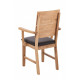 Chair with armrests TOKABO Furniture ARNOLD oak darkened oil 52x95x58 cm Oak (27300006/08)