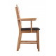 Chair with armrests TOKABO Furniture ARNOLD oak darkened oil 52x95x58 cm Oak (27300006/08)