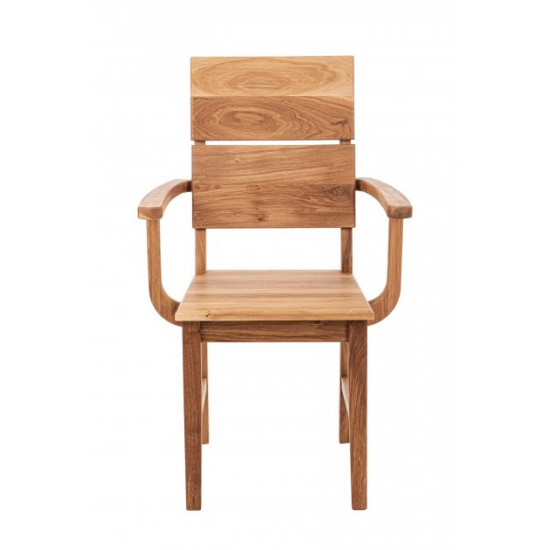 Chair with armrests TOKABO Furniture ARNOLD oak darkened oil 52x95x58 cm Oak (27300006/07)