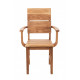 Chair with armrests TOKABO Furniture ARNOLD oak darkened oil 52x95x58 cm Oak (27300006/07)