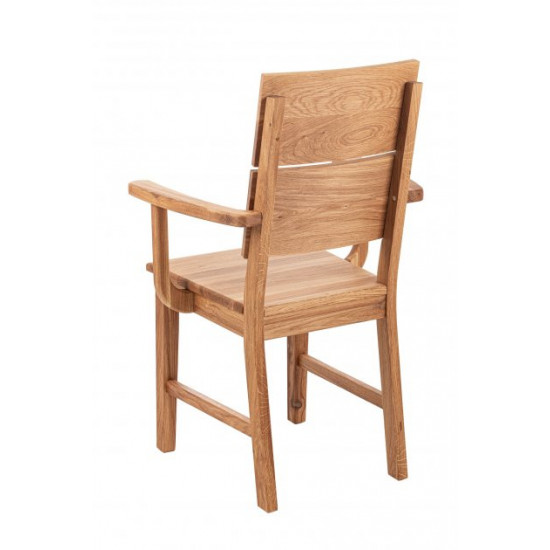 Chair with armrests TOKABO Furniture ARNOLD oak darkened oil 52x95x58 cm Oak (27300006/07)