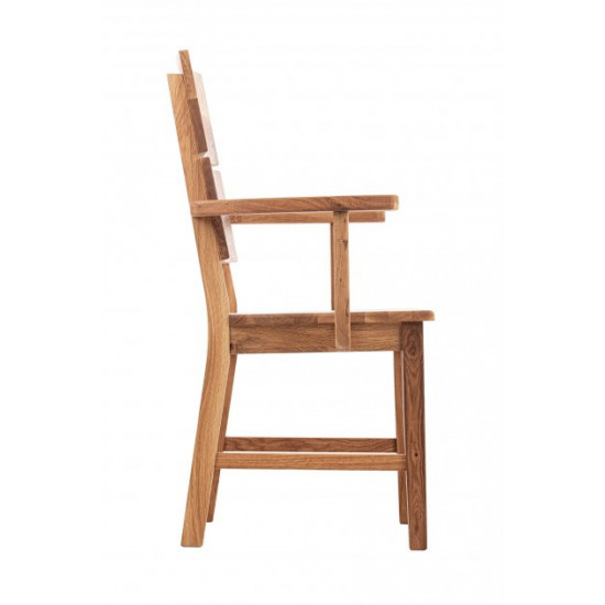 Chair with armrests TOKABO Furniture ARNOLD oak darkened oil 52x95x58 cm Oak (27300006/07)