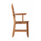 Chair with armrests TOKABO Furniture ARNOLD oak darkened oil 52x95x58 cm Oak (27300006/07)