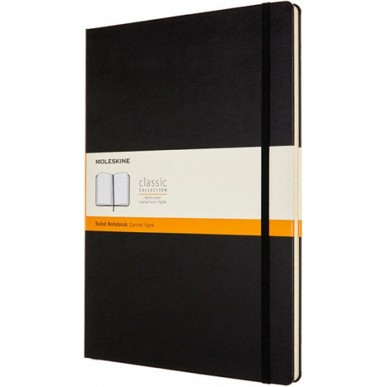  Записная книга Moleskine Classic 21 x 29.7 см в линейку Черная (8053853602817)