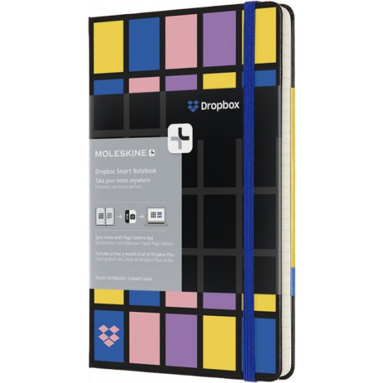 Moleskine Dropbox Notebook 13 x 21 cm 240 Lined Pages Black (8053853602176)