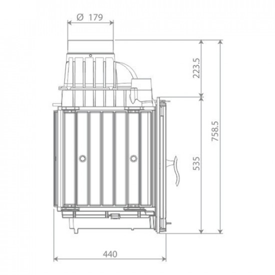  Камінна топка Nordflam LB CDP 14 кВт