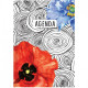 Undated diary Brunnen Agenda Grafo Red flower A5 73-796 68 06 19