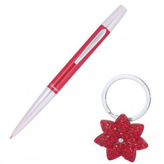 Pens in the set Langres Start 1pcs + keychain red LS.122014-05