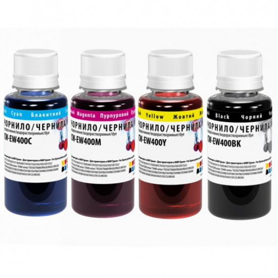 Ink set CW EPSON T26/C91 BK/C/M/Y (CW-EW400SET01) 4*100g