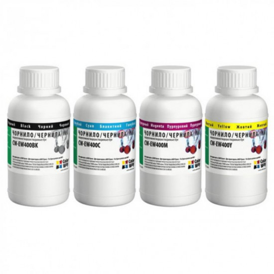 Ink set CW EPSON T26/C91 BK/C/M/Y (CW-EW400SET02) 4*200g