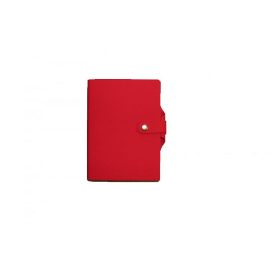 Diary undated on the button, B6 soft cover Soft-touch (leatherette), red.