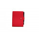 Diary undated on the button, B6 soft cover Soft-touch (leatherette), red.