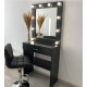 Cool makeup table with drawer 306-1 MiroRika black