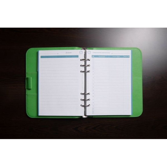 Planner BogushBook series Light Lime Fresh