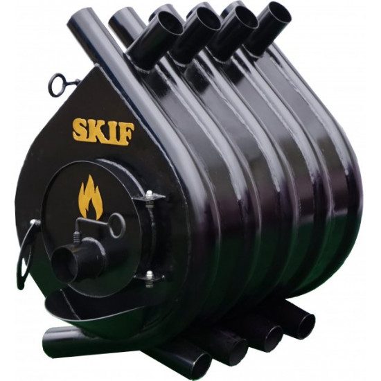 Wood-burning stove Skif Buleryan type – 02 (With secondary gas afterburning chamber) (1532465496)