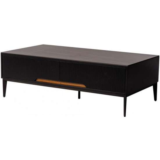 Coffee table Vetro Mebel Palermo Black marble (Palermo-coffee-tbl)