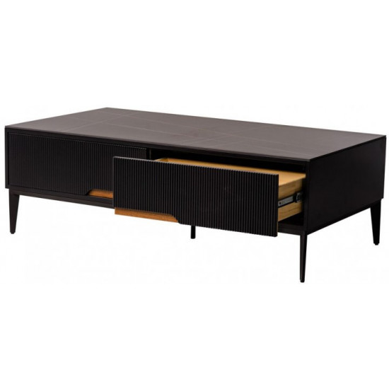 Coffee table Vetro Mebel Palermo Black marble (Palermo-coffee-tbl)