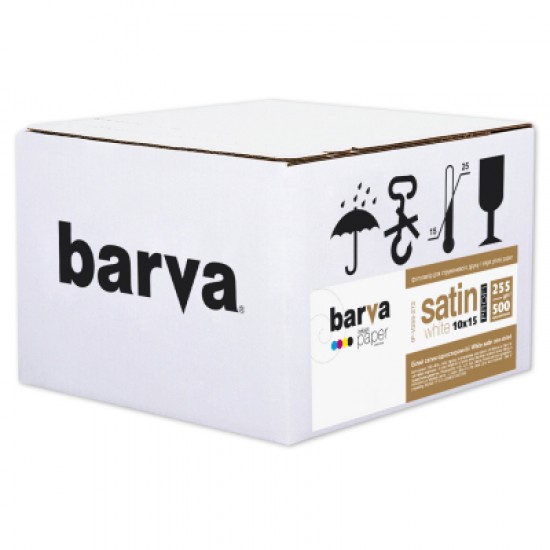 Папір BARVA 10x15 PROFI White satin 255г, 500л (IP-V255-272)