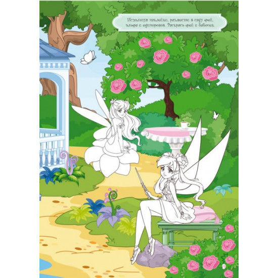 Book with stickers. Fairies and princesses (9789669871978)