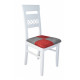 Wooden dining chair Zhur-7 white Marseille 11+15 Skif