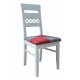 Wooden dining chair Zhur-7 white Marseille 11+15 Skif