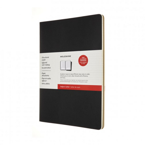 Записник Moleskine Cahier (2 шт) Subject А4 / Чорний, Бежевий (8053853602534)