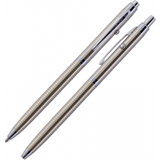 Авторучка Fisher Space Pen Шаттл Золотиста сітка / G4 (747609831740)