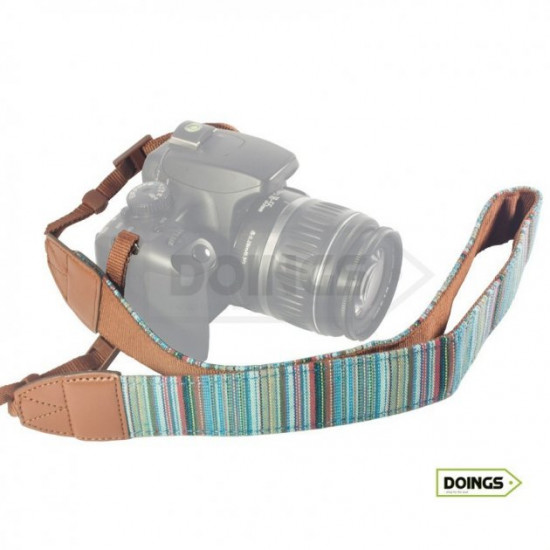 Neck strap for photo camera - Lynca Blue