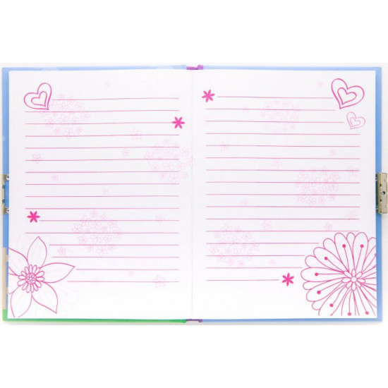 Notepad with lock Malevaro Princess A6+ 56 sheets in a line (362036-U)