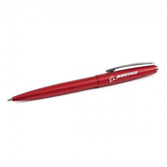 Boeing Push-Button Ballpoint Pen Red