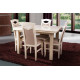 Kitchen chair made of natural wood Milan 470x410x1000 mm Mix Mebli color Ivory