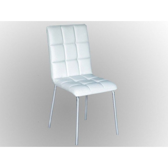 Kitchen dining chair with soft back Amanda 520x430x870 mm Mix Mebli color White