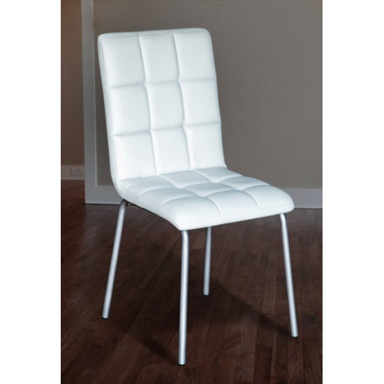 Kitchen dining chair with soft back Amanda 520x430x870 mm Mix Mebli color White