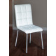 Kitchen dining chair with soft back Amanda 520x430x870 mm Mix Mebli color White