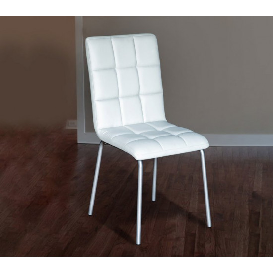 Kitchen dining chair with soft back Amanda 520x430x870 mm Mix Mebli color White