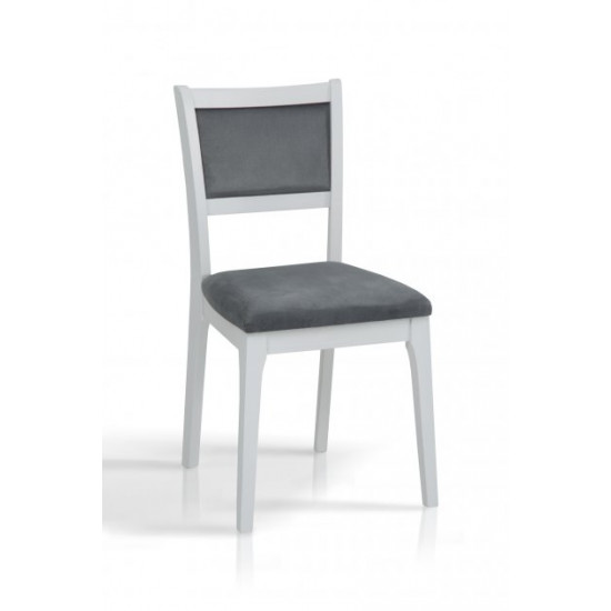 Dining chair Fiesta wood white/fabric Kanna 95 gray 880*440*440 Mix Mebli