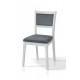 Dining chair Fiesta wood white/fabric Kanna 95 gray 880*440*440 Mix Mebli