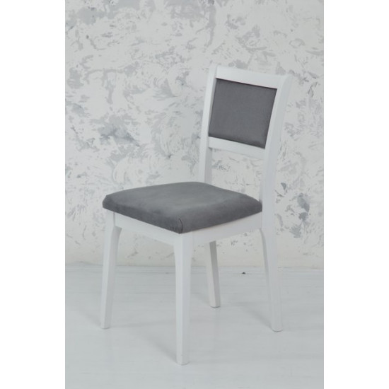 Dining chair Fiesta wood white/fabric Kanna 95 gray 880*440*440 Mix Mebli