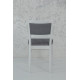 Dining chair Fiesta wood white/fabric Kanna 95 gray 880*440*440 Mix Mebli