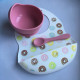 Set of baby silicone dishes first complementary feeding donuts