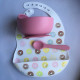 Set of baby silicone dishes first complementary feeding donuts